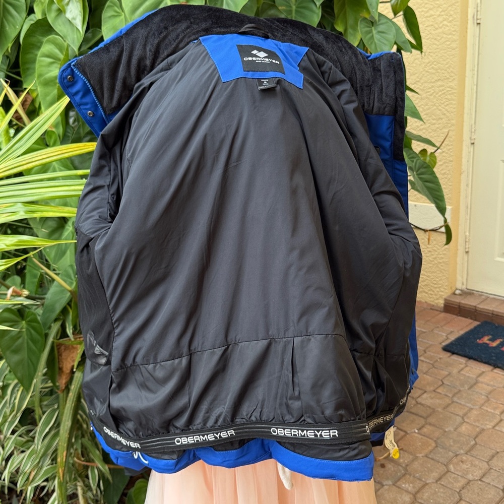 Obermeyer Tuscany II Hooded Jacket Stellar Blue Sz 16 Petite - Picture 8 of 9